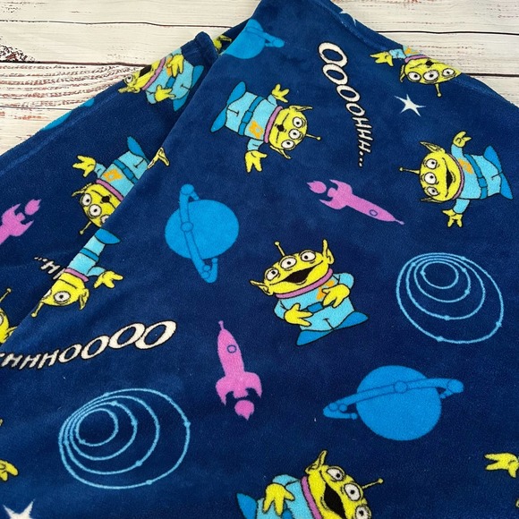 Disney Other - Disney Parks Toy Story Aliens Space Throw Blanket 66" x 98" Pre-Loved